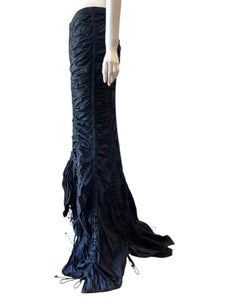 OMO Norma Kamali Vintage-Rock aus Fallschirmstoff in Schwarz, mit Etiketten