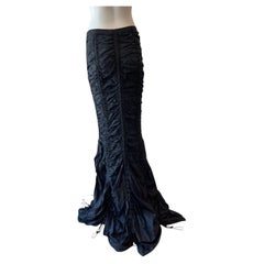 OMO Norma Kamali Vintage-Rock aus Fallschirmstoff in Schwarz, mit Etiketten