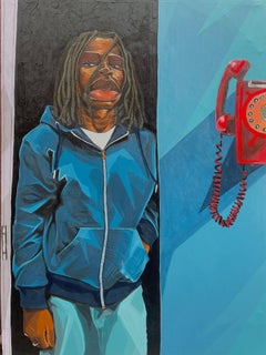 Somebody Call Me - 21° secolo, Contemporaneo, Figurativo, Espressionismo, Africa