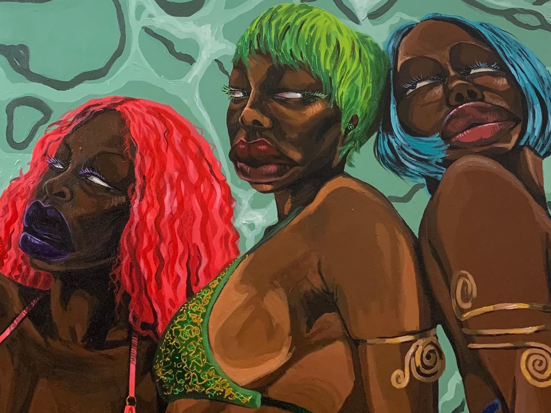 We've Got The Phunk 3 -21st Century, Contemporary, Figurative, Neo-Expressionism For Sale 1