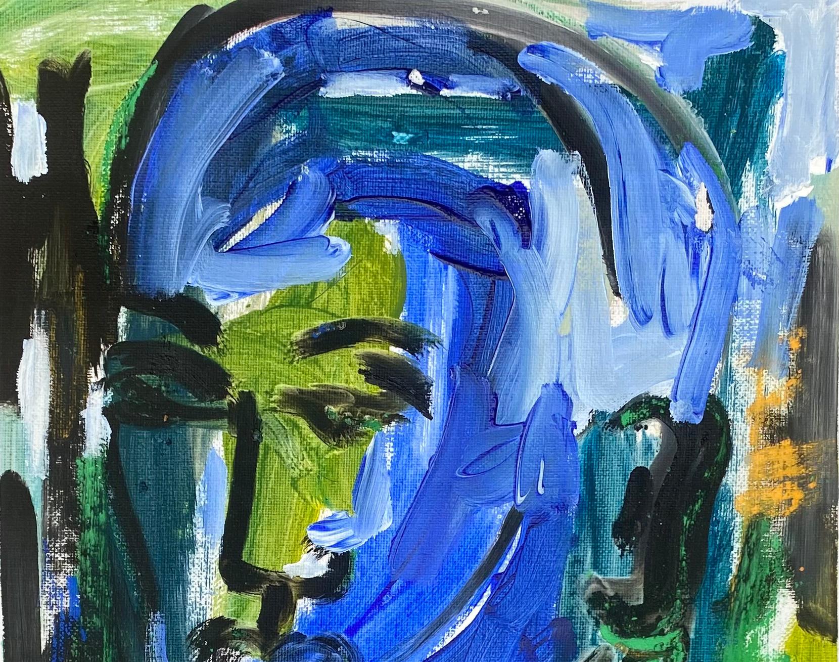 Between Silence and Light - 21st Century Contemporary, Figurative, Impressionist - Painting by Omoyeni Arogunmati