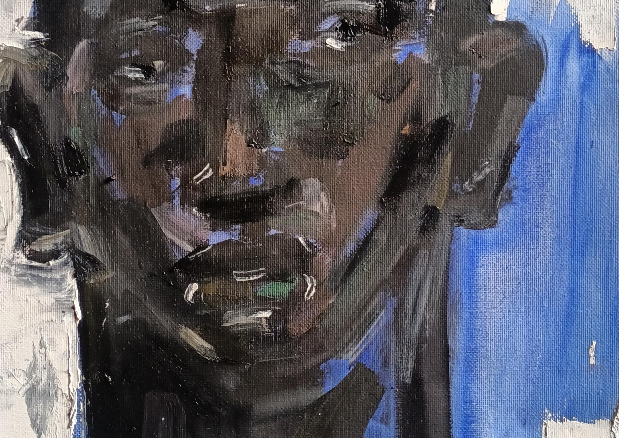 Life in My Head - Impressionist Painting by Omoyeni Arogunmati