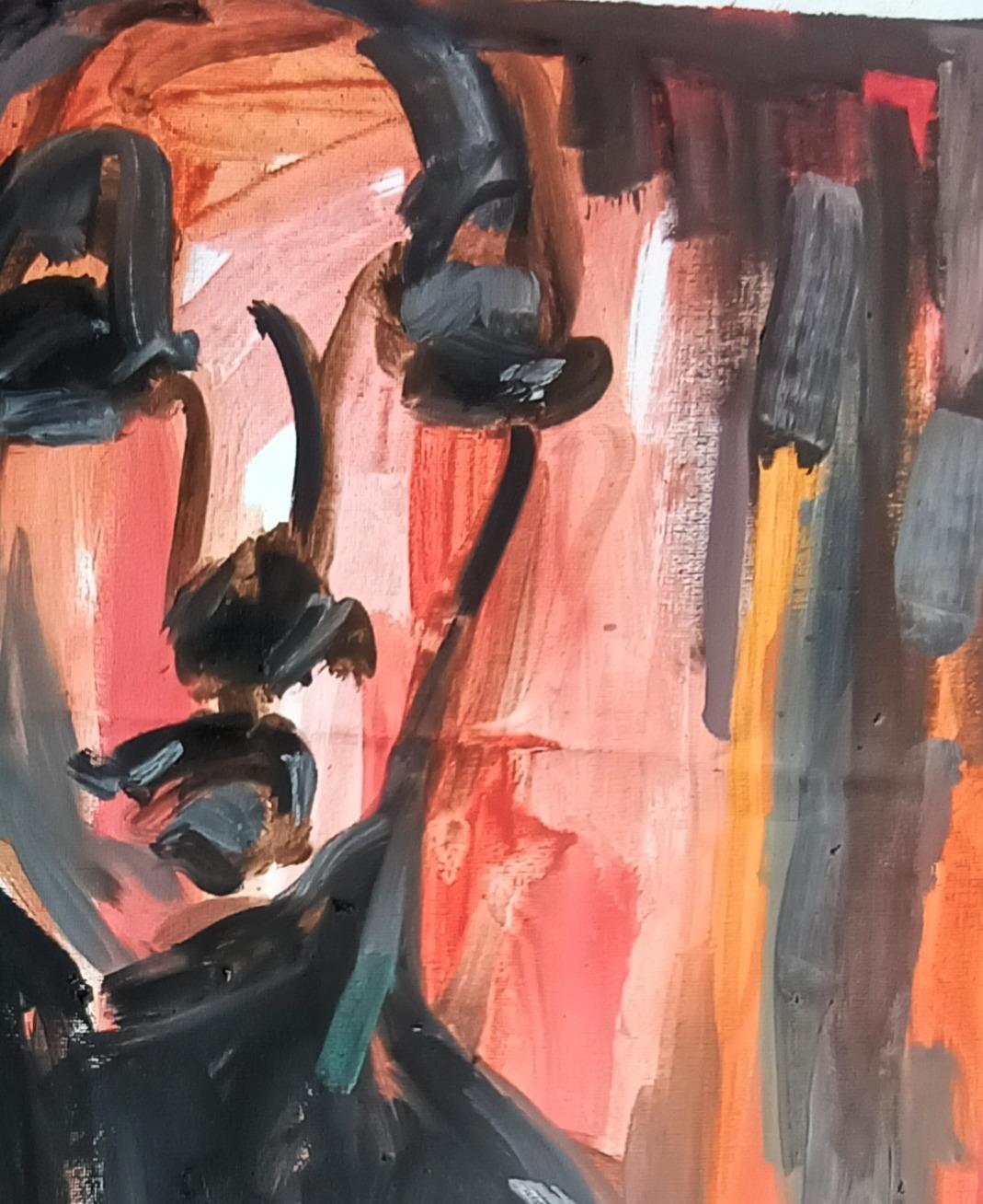Ready Set - 21e siècle Contemporary, Modern Figurative, Women, Portrait, Oil - Impressionnisme Painting par Omoyeni Arogunmati