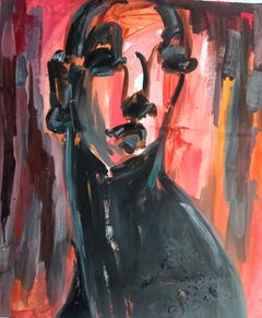 Ready Set - Contemporáneo del siglo XXI, Figurativo moderno, Mujer, Retrato, Óleo