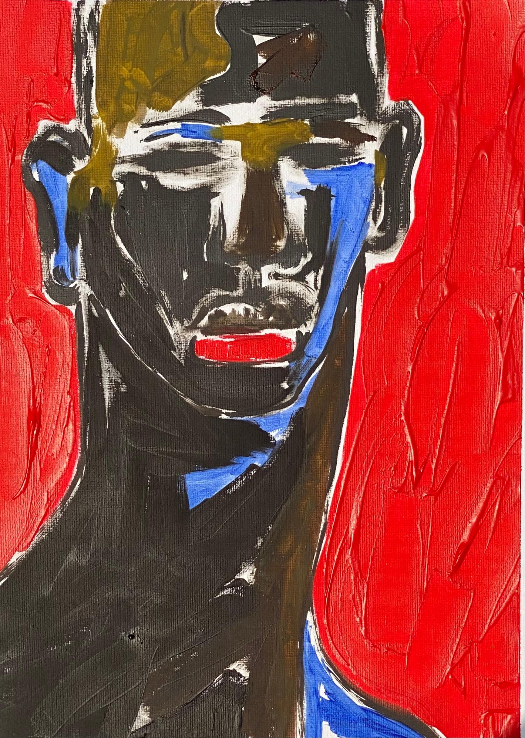 Red is not Permission 2 - 21st Century Contemporary, Impressionist, Modern