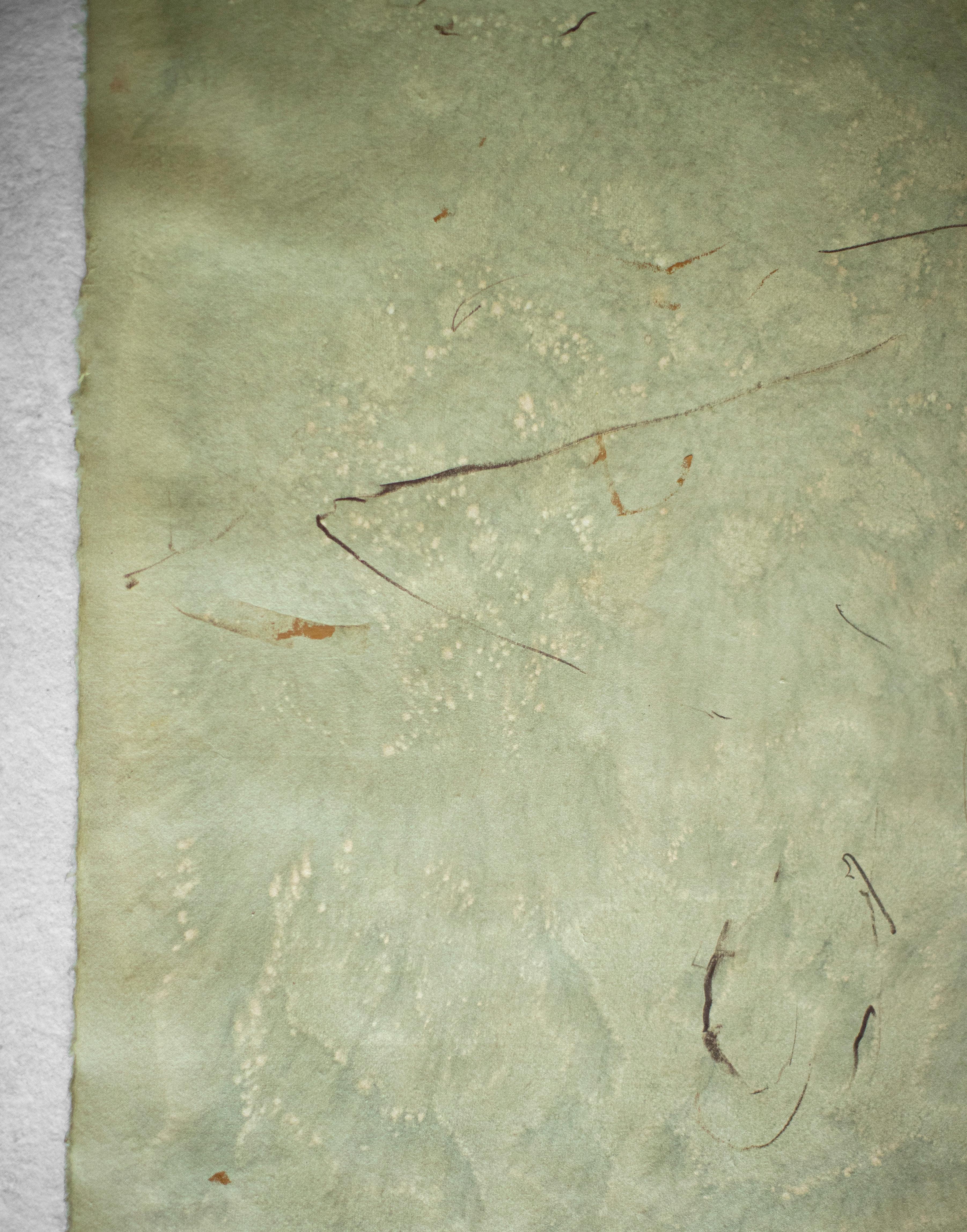 Surōdansu, Gemälde in Mischtechnik auf Awagami-Papier (Minimalistisch), Painting, von On Hansen