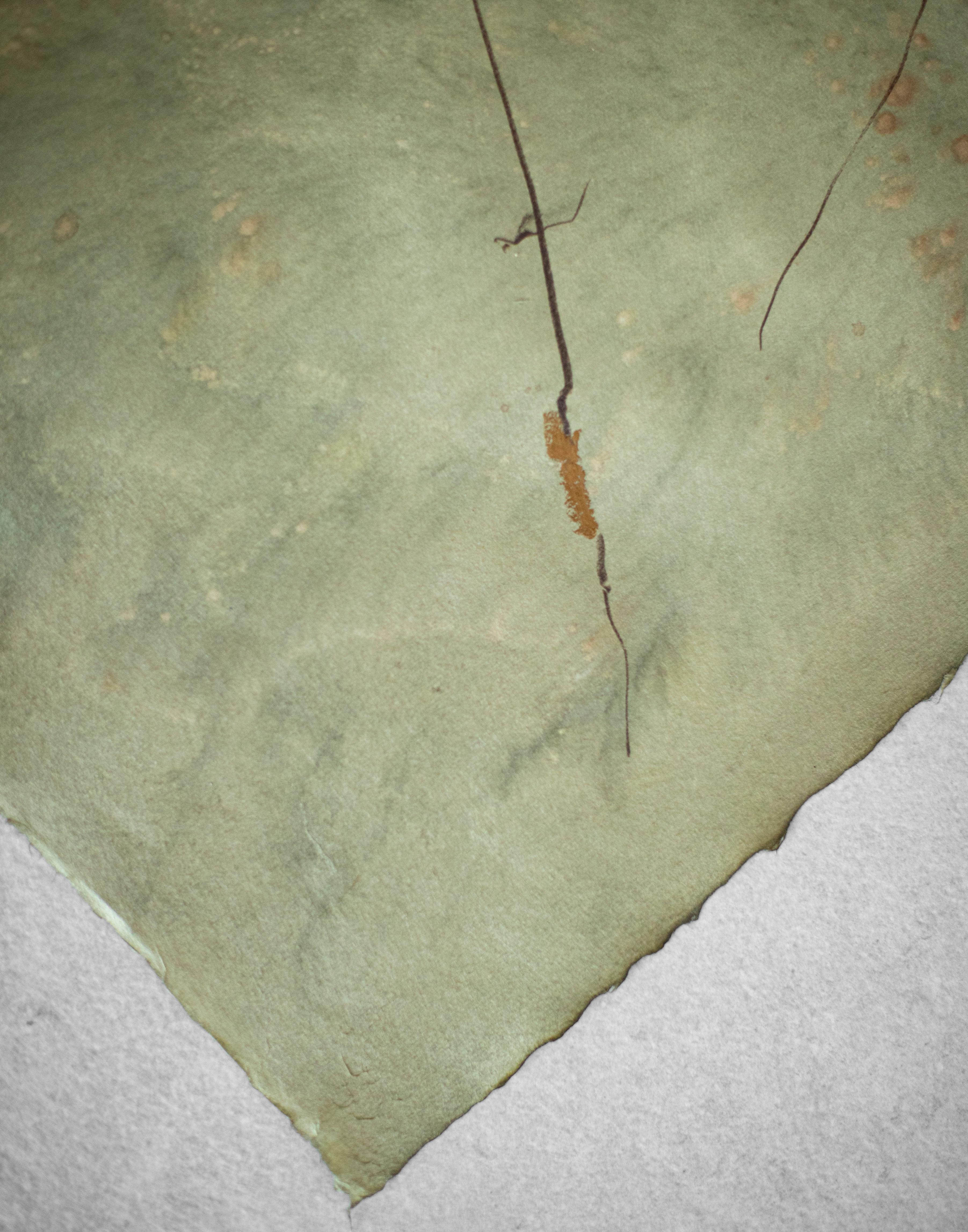 Surōdansu, Gemälde in Mischtechnik auf Awagami-Papier (Braun), Abstract Painting, von On Hansen