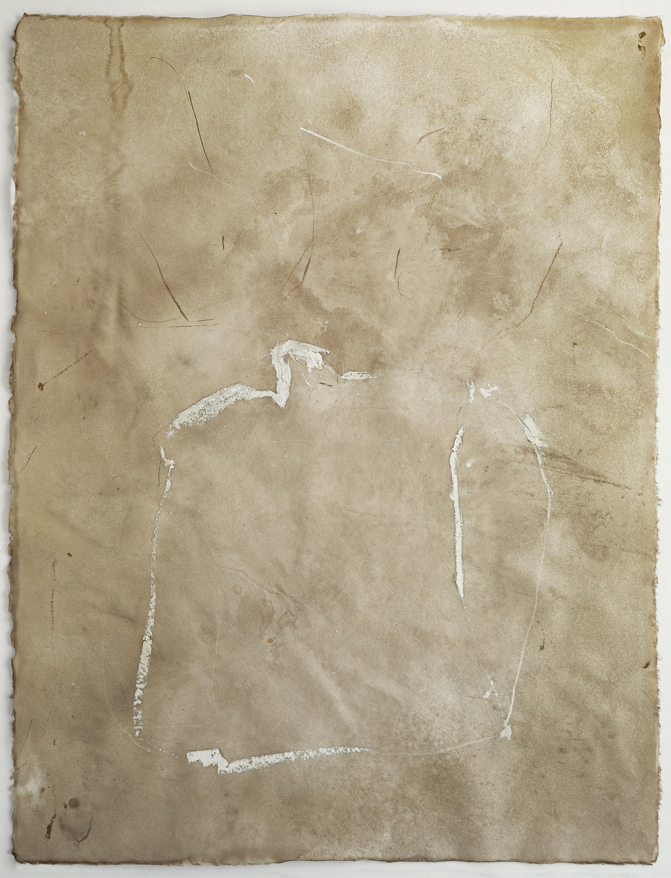 む, Now, where was I and Surōdansu Triptych, Mixed media painting For Sale 7