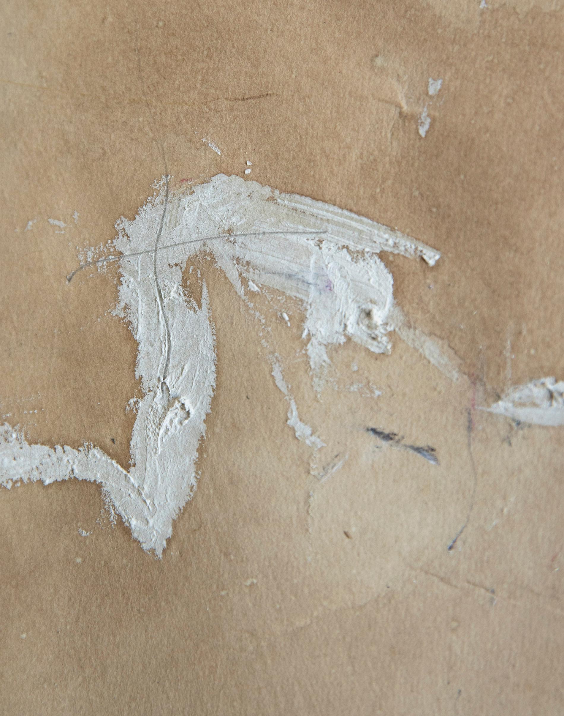 む, Now, where was I and Surōdansu Triptych, Mixed media painting For Sale 6
