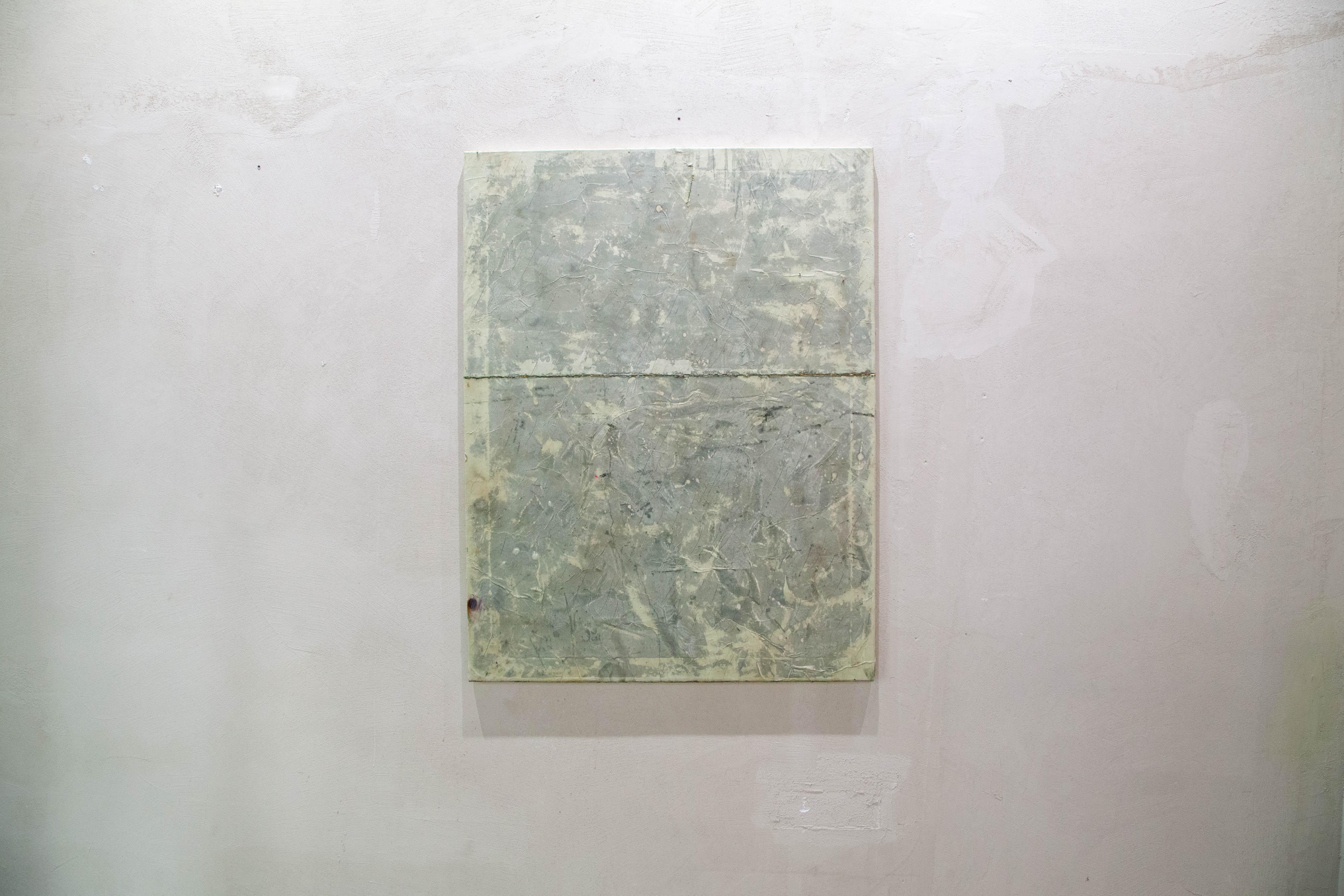 ABSTRACT Contemporary Artwork Weiß Braun Erde Minimal Texture On Hansen im Angebot 9