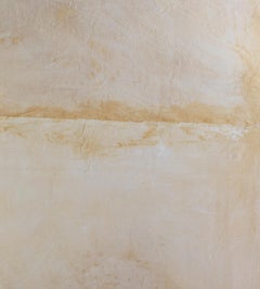 ABSTRACT Contemporary Artwork White Brown Earth Minimal Texture On Hansen