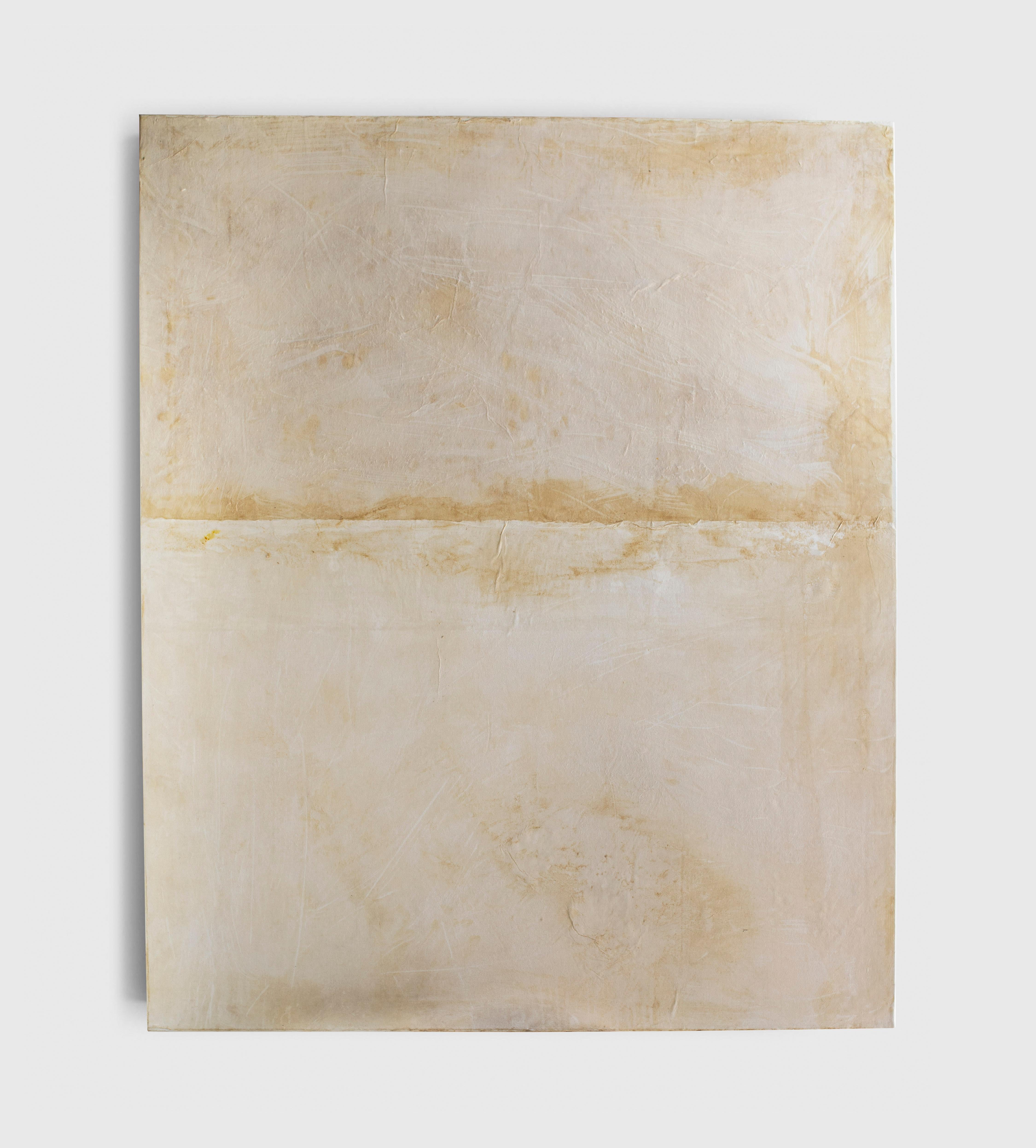 ABSTRACT Contemporary Artwork Weiß Braun Erde Minimal Texture On Hansen im Angebot 4
