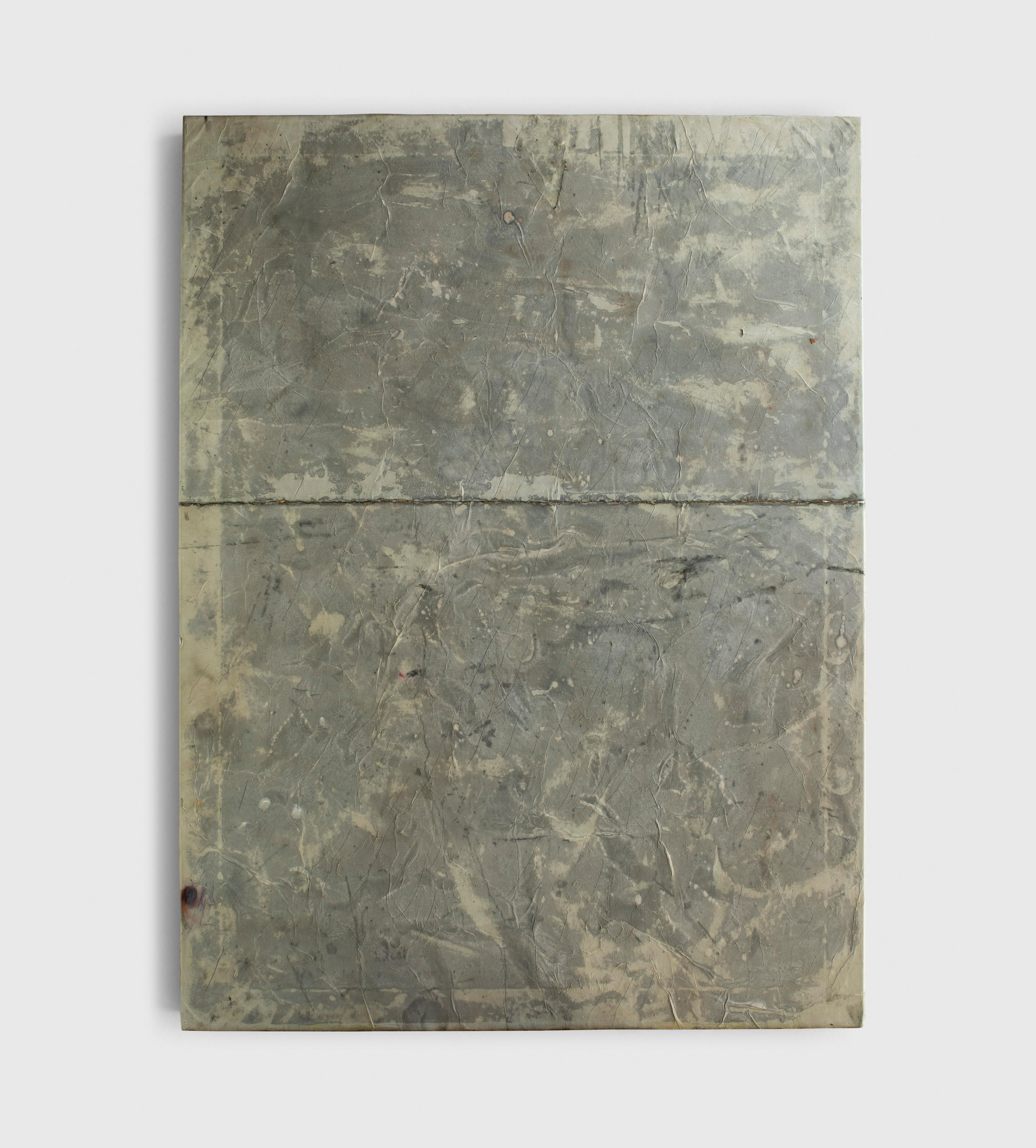 ABSTRACT Contemporary Artwork Weiß Braun Erde Minimal Texture On Hansen im Angebot 5