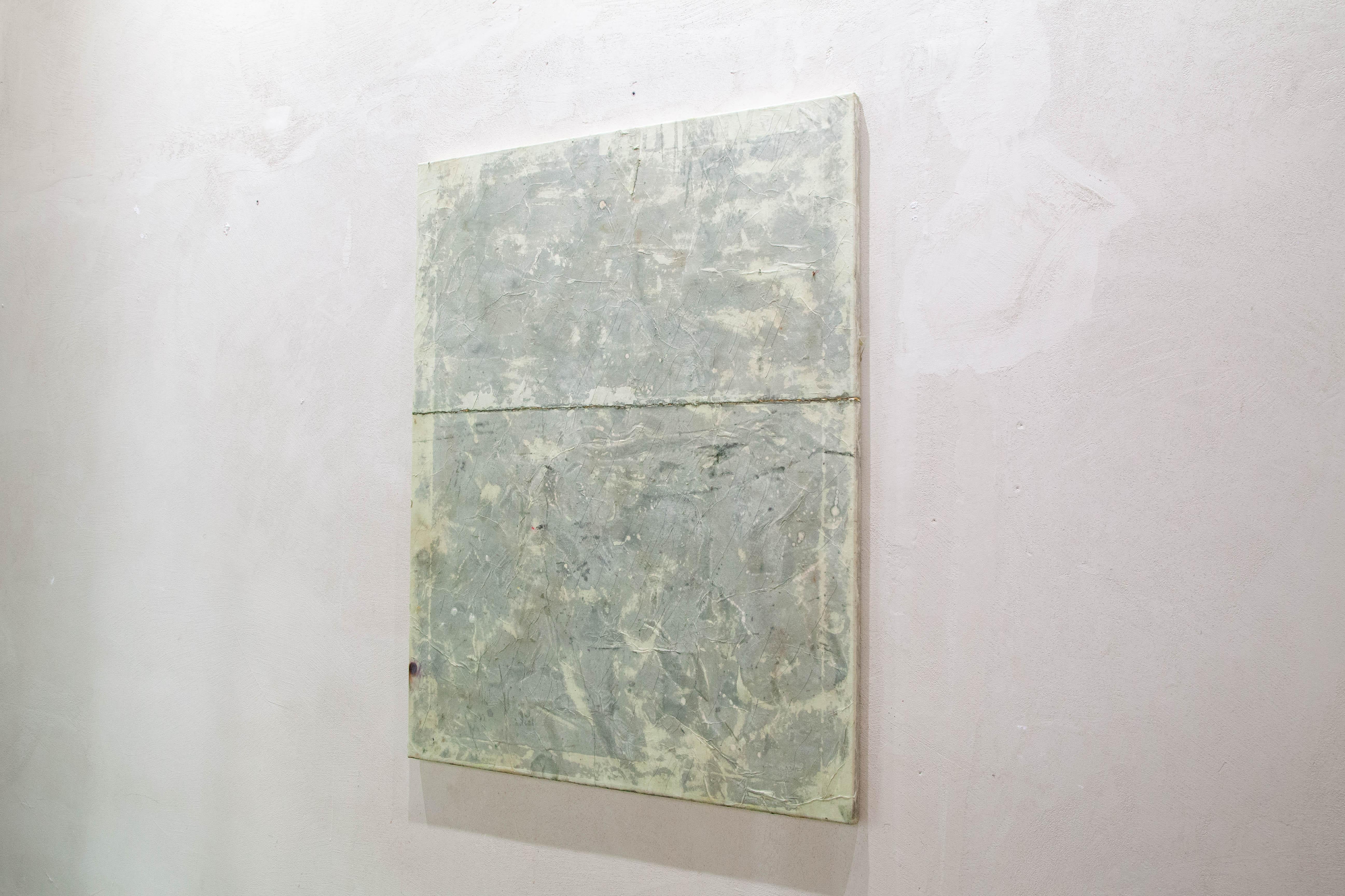 ABSTRACT Contemporary Artwork Weiß Braun Erde Minimal Texture On Hansen im Angebot 8