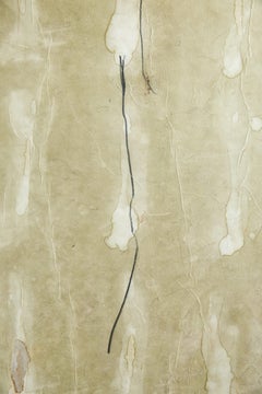 On Hansen Abstract Mixed Media Painting in Earth Tones with Gestural Marks 2025