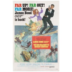 On Her Majesty's Secret Service 1970 U.S. One Sheet Film Poster
