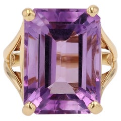 ON HOLD 4 BRIAN 19 Carat Amethyst Estate Cocktail Ring