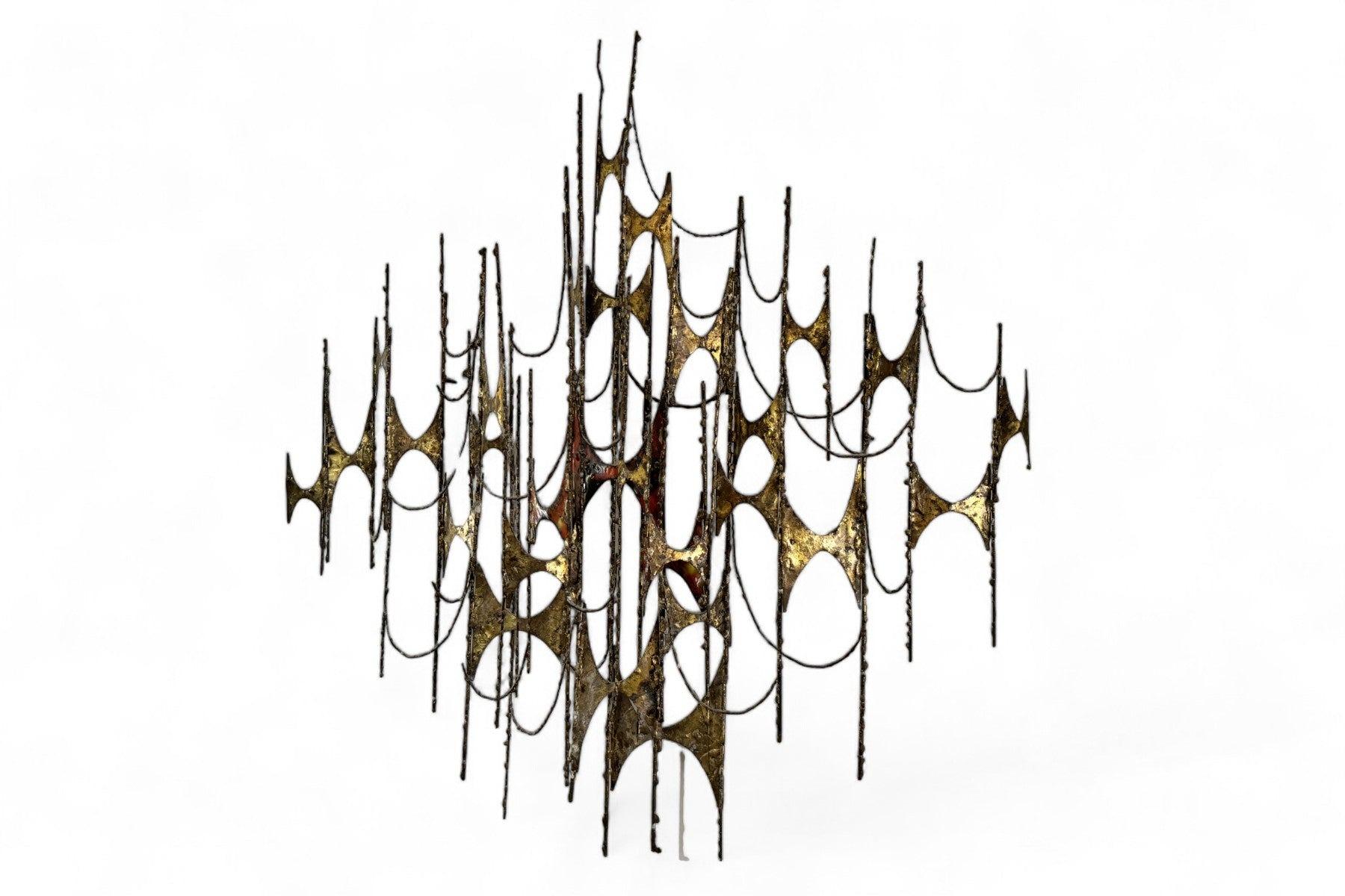 Mid-Century Modern Early 1960s Brutalist Mid Century Wall Sculpture For Sale