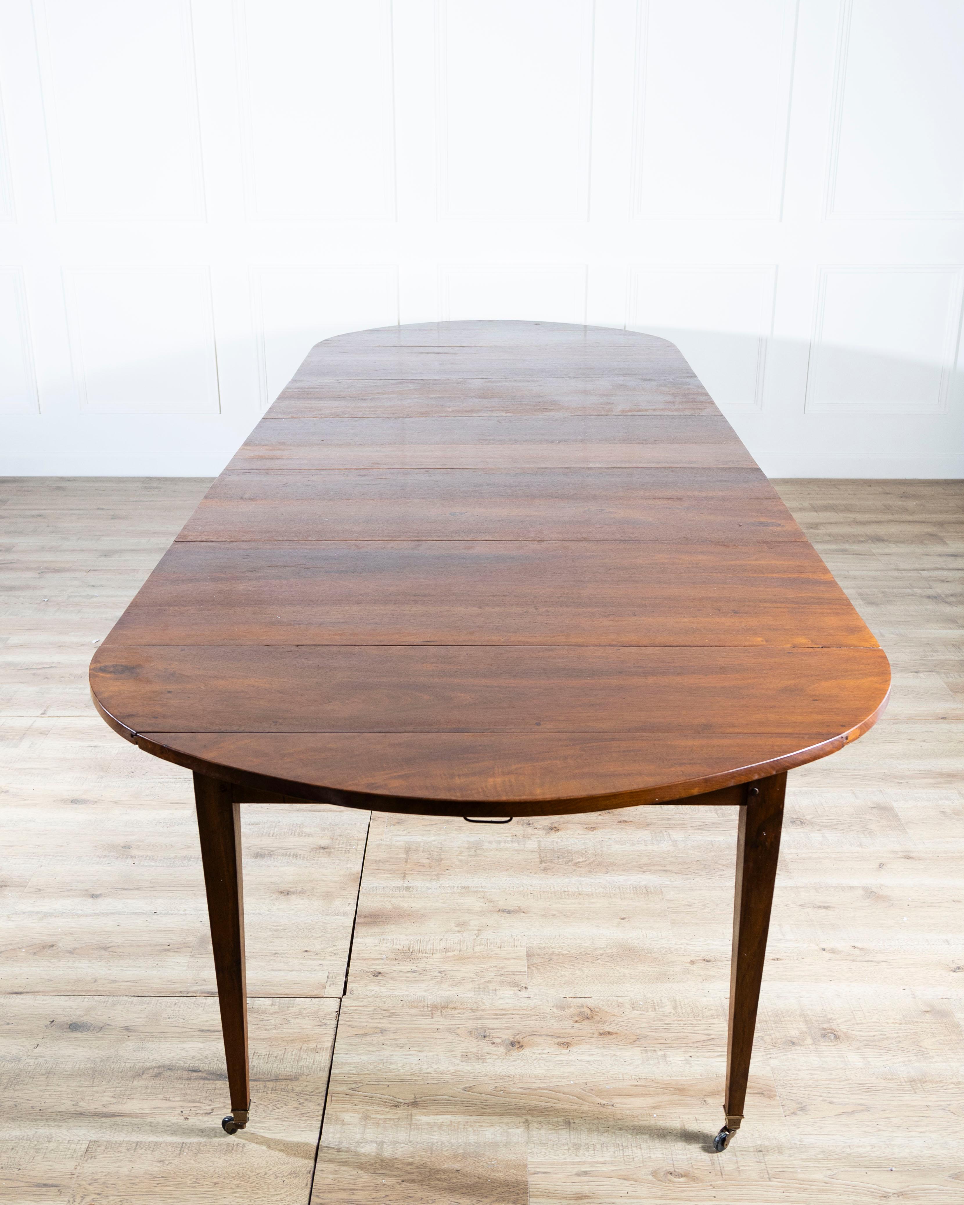 On Hold: Early 20th Century French Restoration-Style Solid Walnut Extension Dini For Sale 5