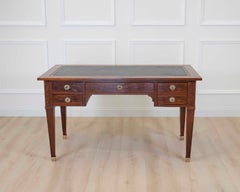 On Hold - French 19th Century Louis XVI Style, Leather-Top Desk