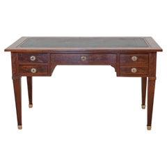 On Hold - French 19th Century Louis XVI Style, Leather-Top Desk