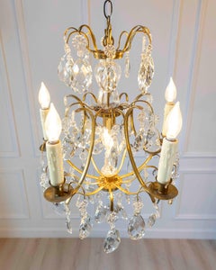 On Hold: Swedish prism chandelier in rococo style