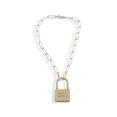 On Lock Padlock Pendant