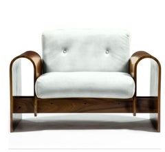 Oscar Niemeyer ON Lounge Chair, Imbuia Brazilian Modern Armchair, SEAS Hotel Rio