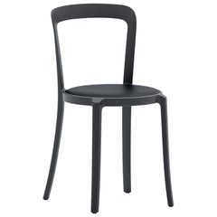 On & On Stacking Chair in Plastic with Black Fabric 1 by Barber & Osgerby