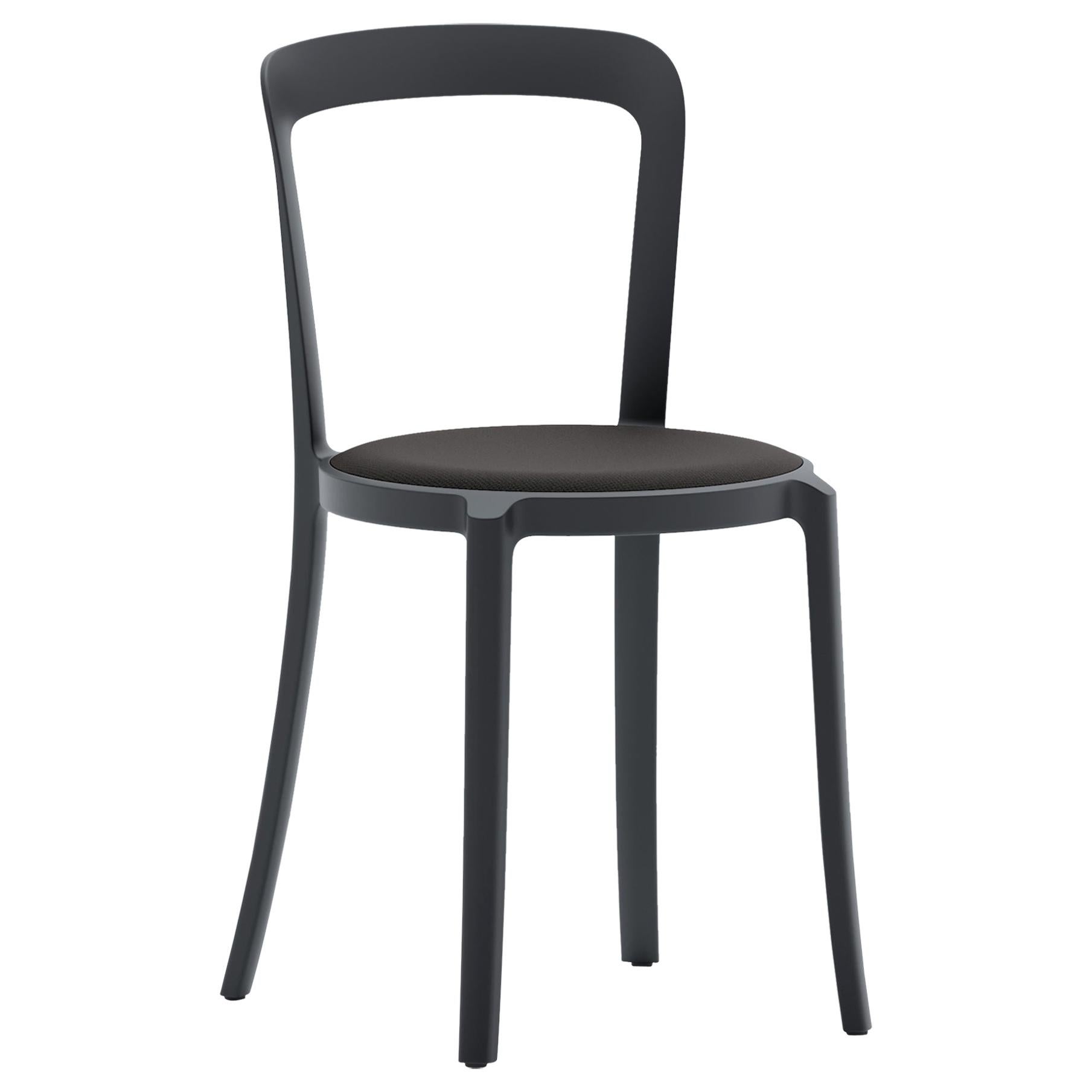 On & On Stacking Chair in Plastic with Black Fabric 2 by Barber & Osgerby For Sale