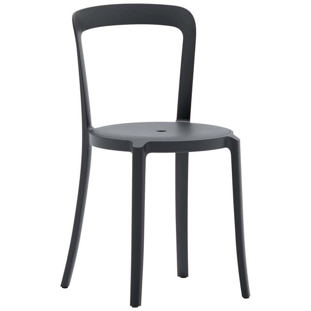 Stacking Chairs by Sebel, Pressed Metal Seat on Tubular Frame, Set of 4 ...