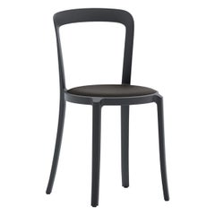 Stapelbarer Stuhl On & On aus Kunststoff mit schwarzem Leder von Barber & Osgerby