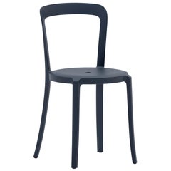 On & On Stacking Chair in Plastic with Dark Blue Frame by Barber & Osgerby