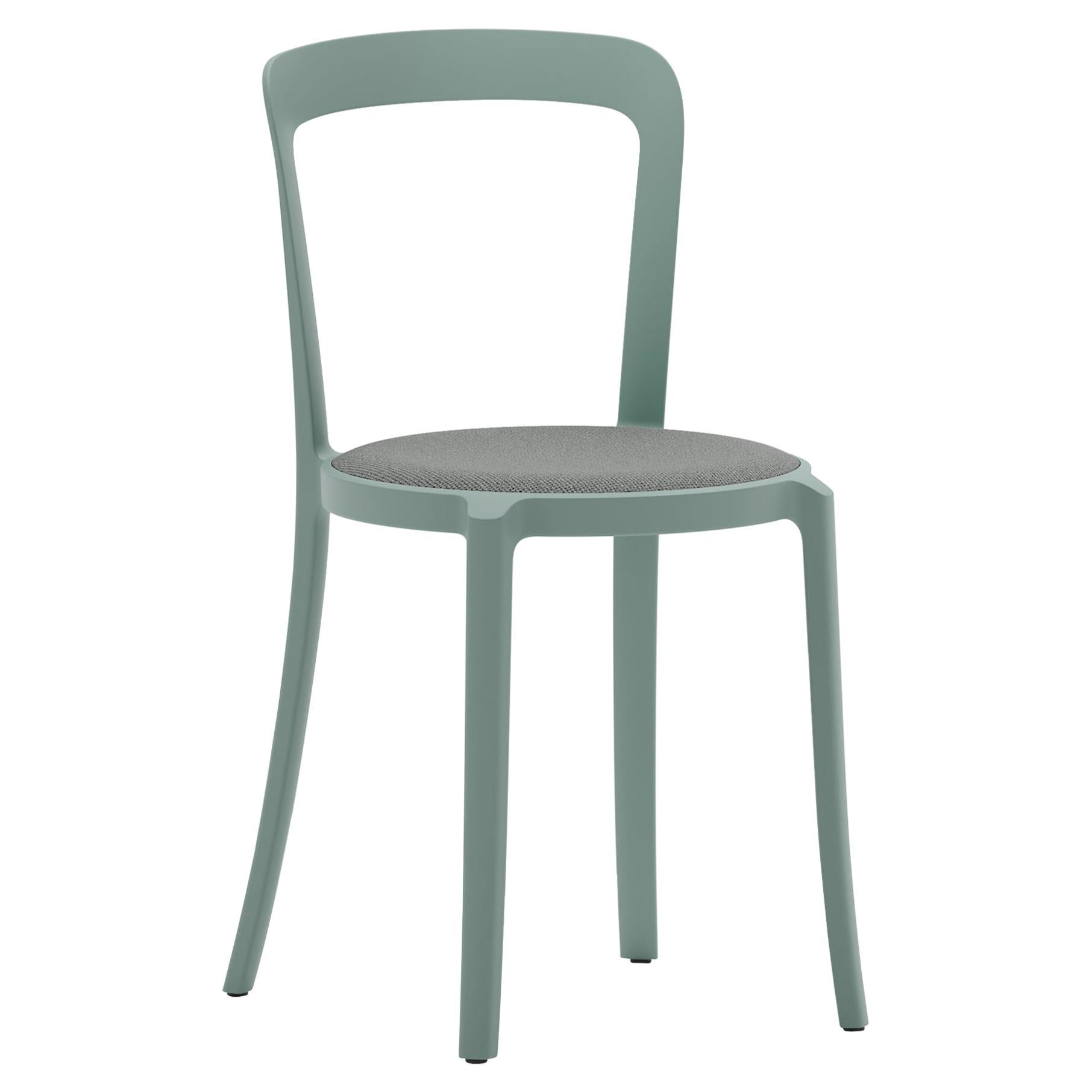 On & On Stacking Chair in Plastic with Light Blue Fabric 2 by Barber & Osgerby For Sale