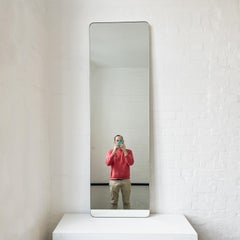 In Stock Quadris Oversized Rectangular Mirror with Brass Frame