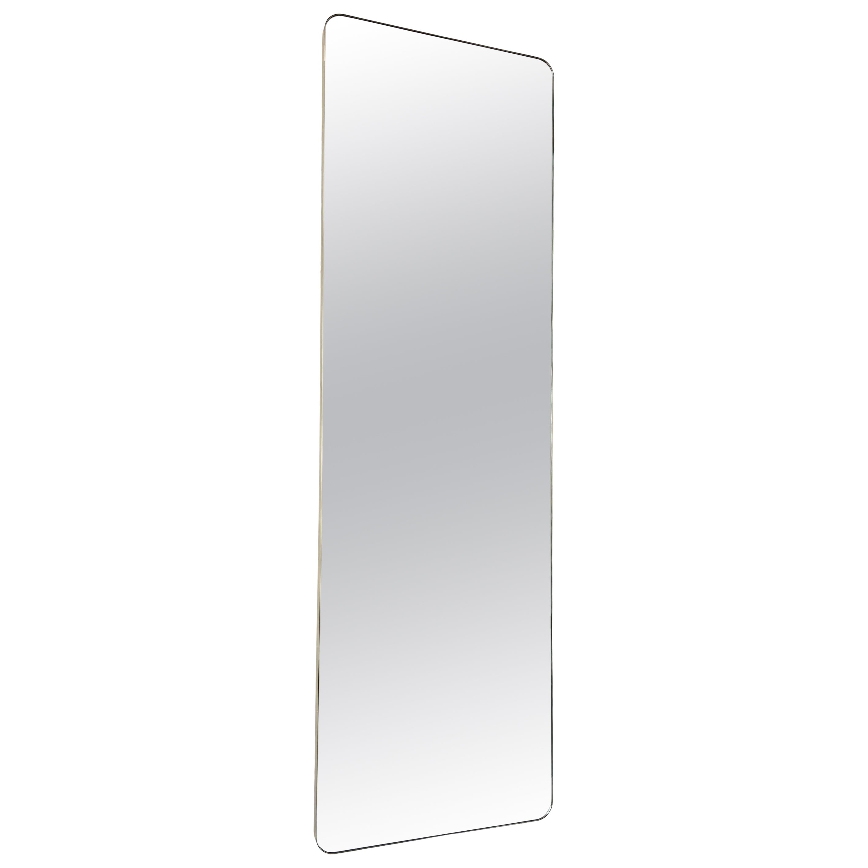 EN OFERTA Espejo rectangular de gran tamaño Quadris con marco de latón