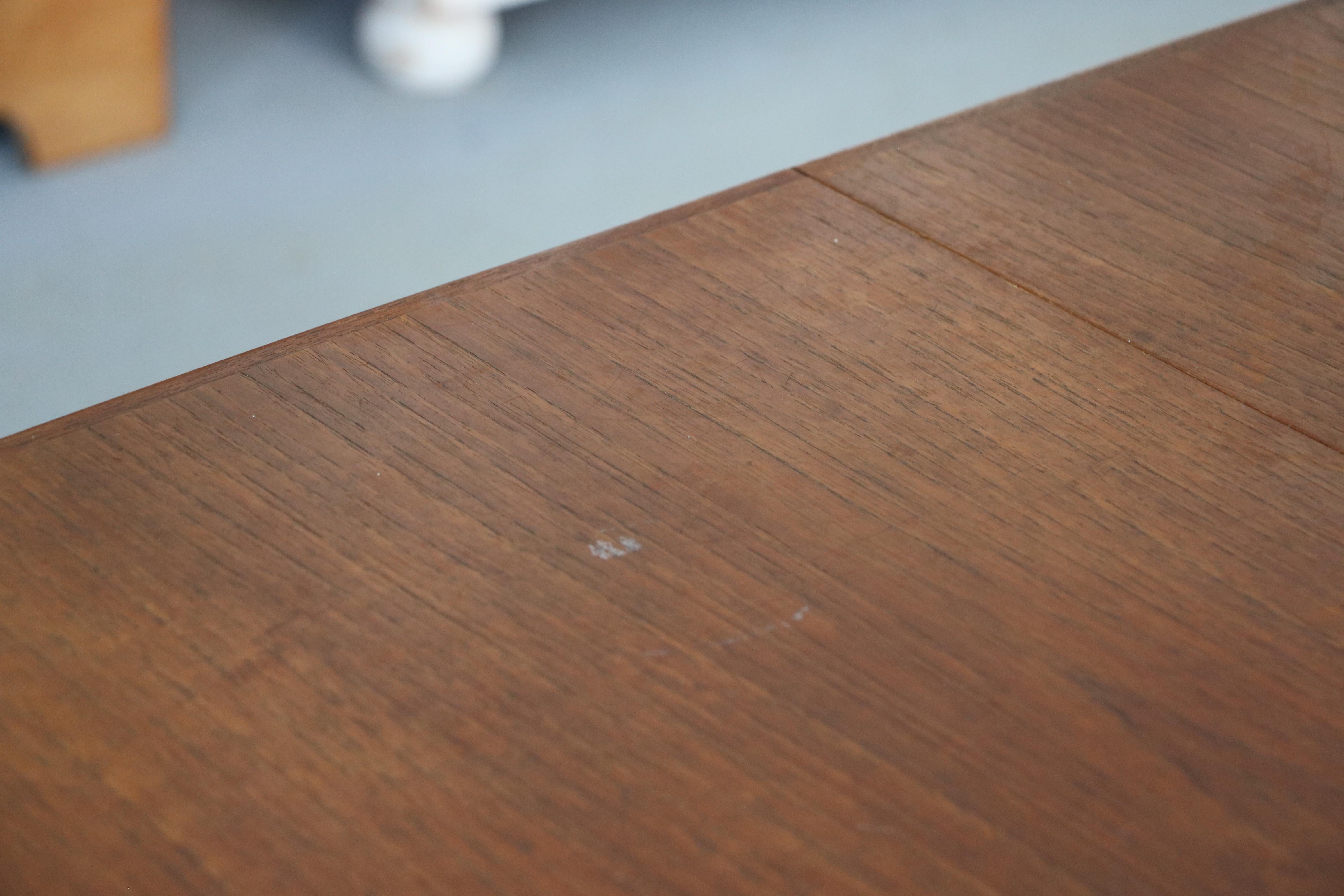 ON SALE Skovby Stunningly Danish Modern Two-Leaf Cherry Dining Table 1