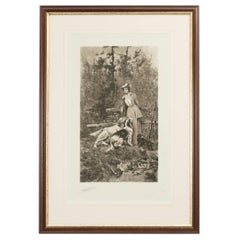 Shooting-Druck, auf der Deckelseite, Fotogravur von Arthur Wardle