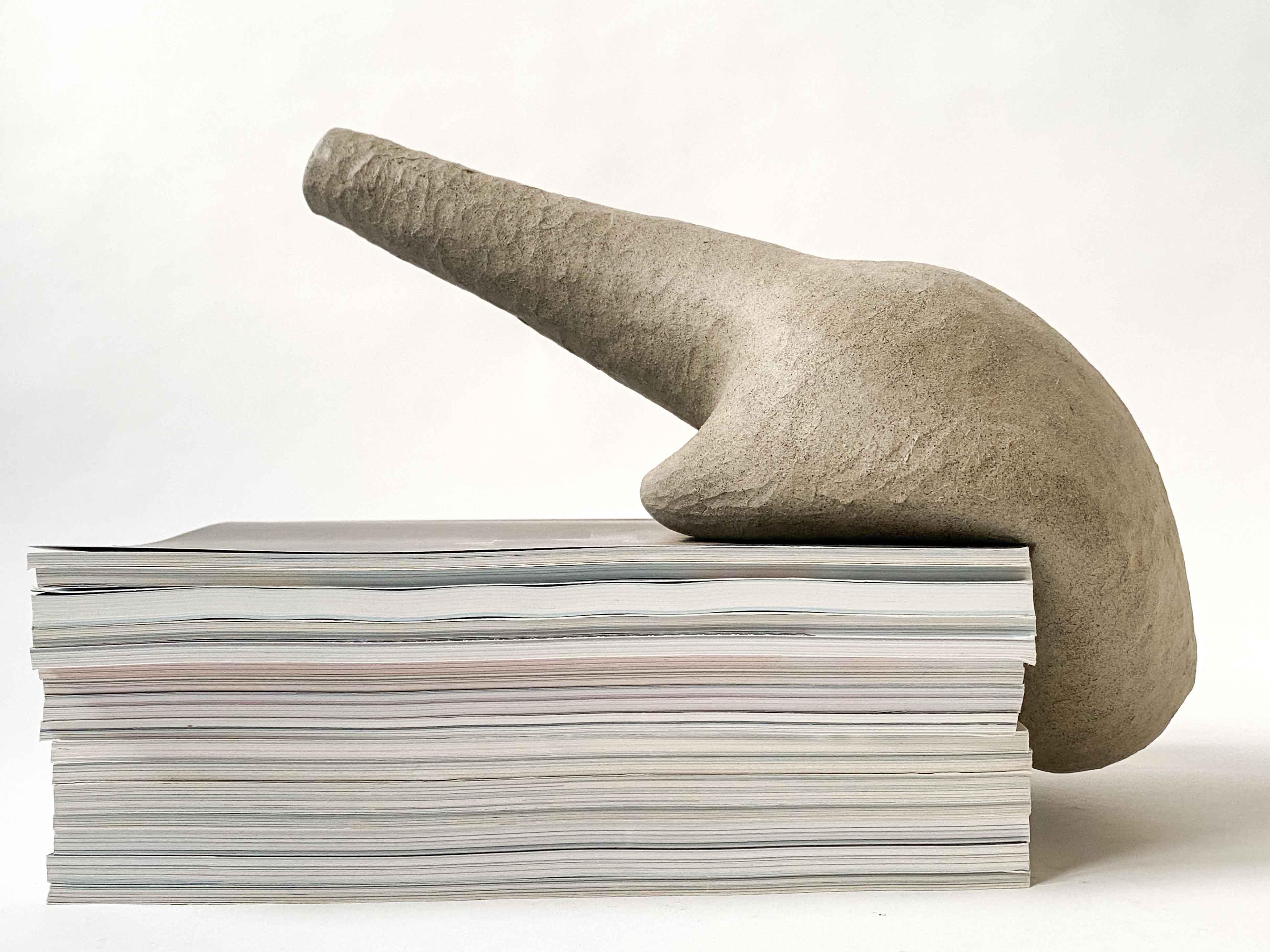 Norwegian On The Edge Of The Half Wall II Decorative Ceramic Vase by Lillian Tørlen For Sale