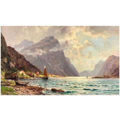 "on the Fjord" by Walter Moras