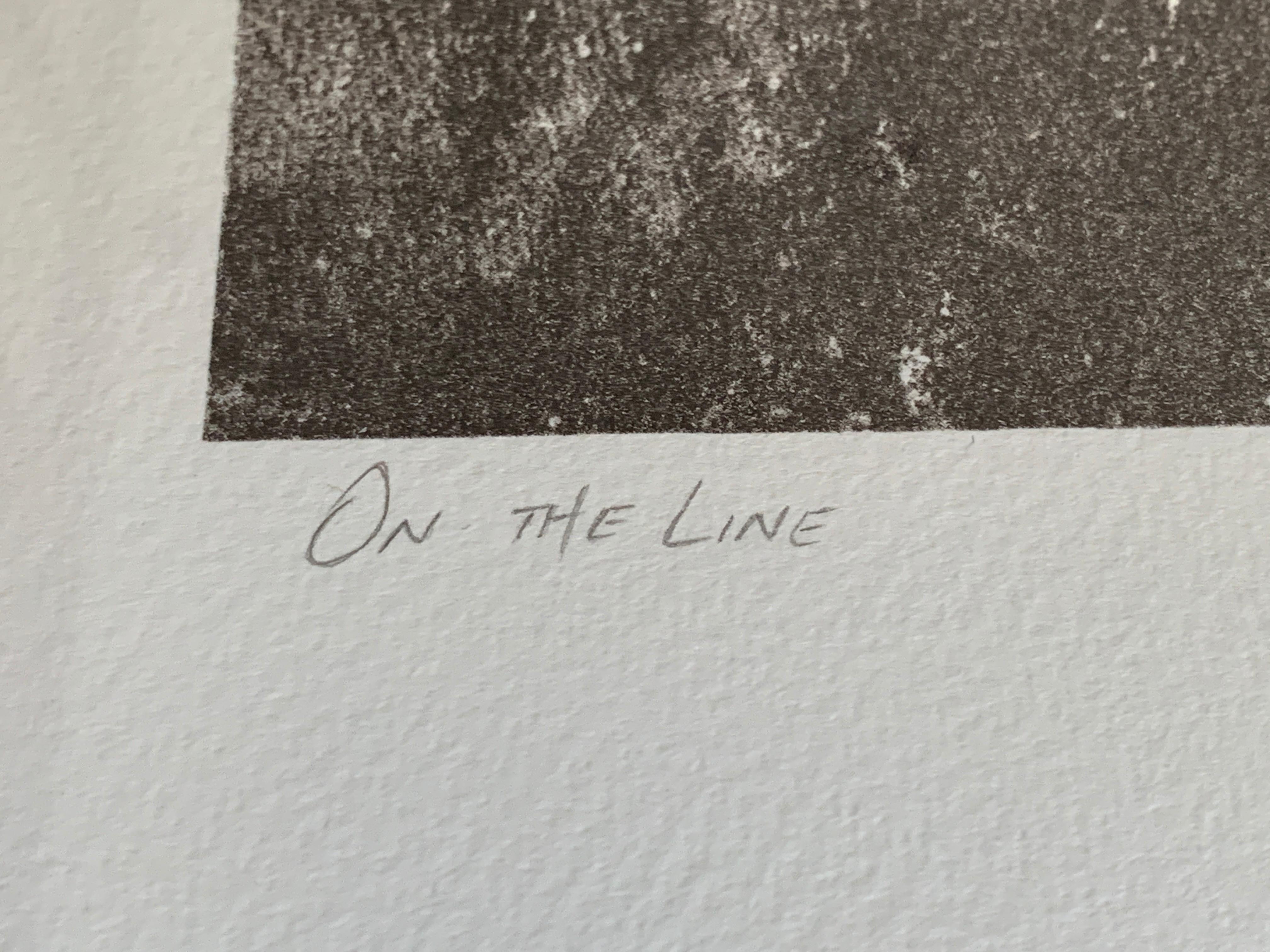 'On the Line' Monoprint Lithograph by Laurie Carnohan, 2013 5