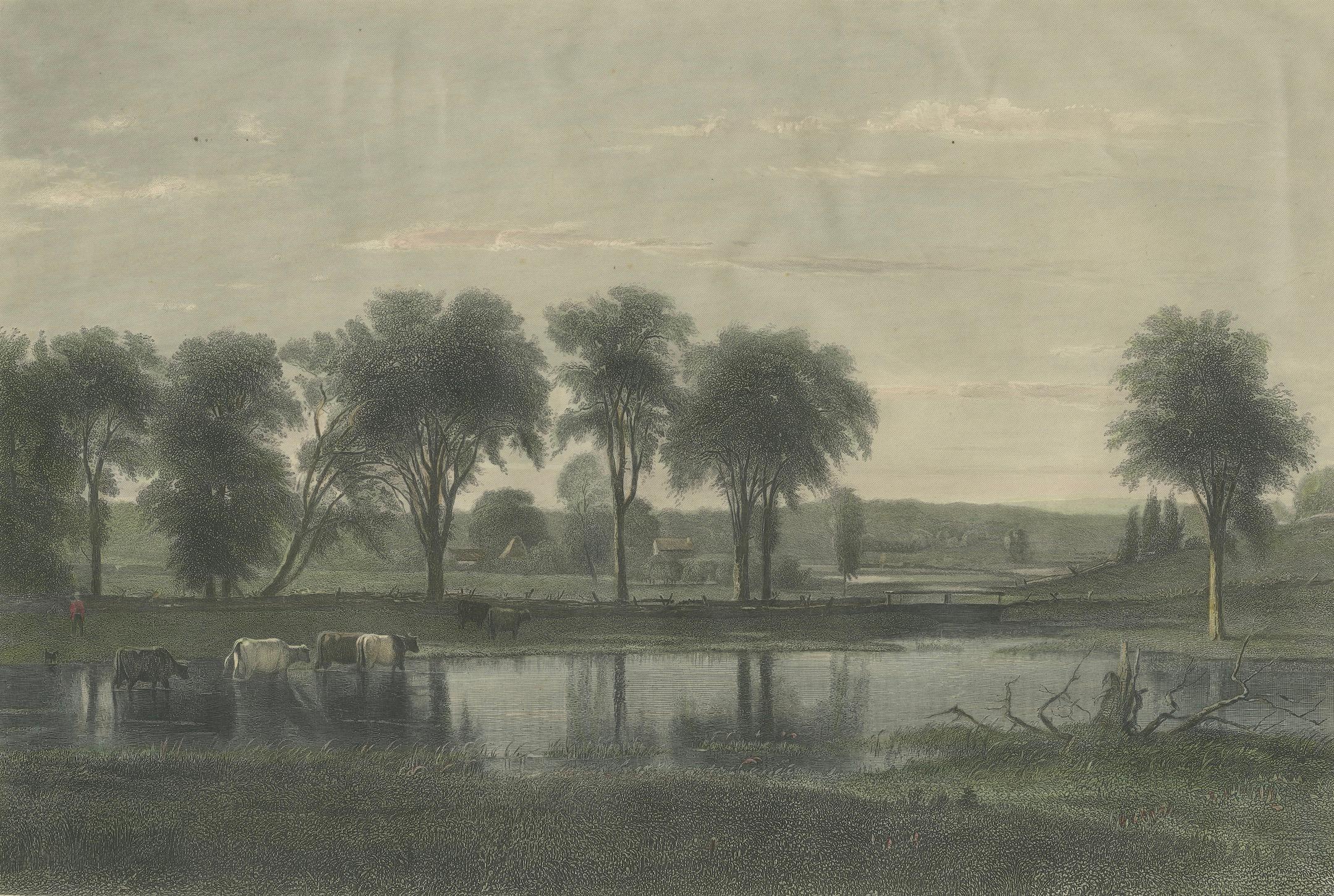On the Meadows, Orange County, New York – Whittredge, American Landscape c1869