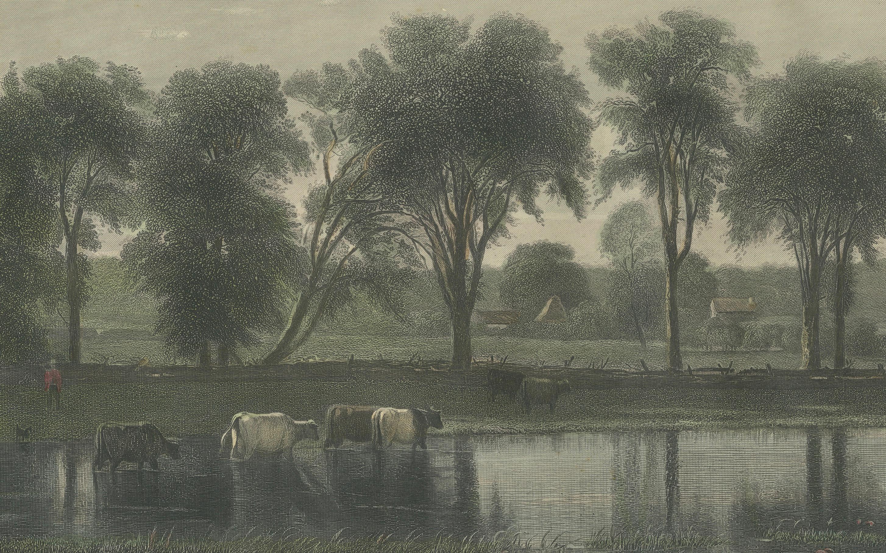 On the Meadows, Orange County, New York – Whittredge, American Landscape c1869