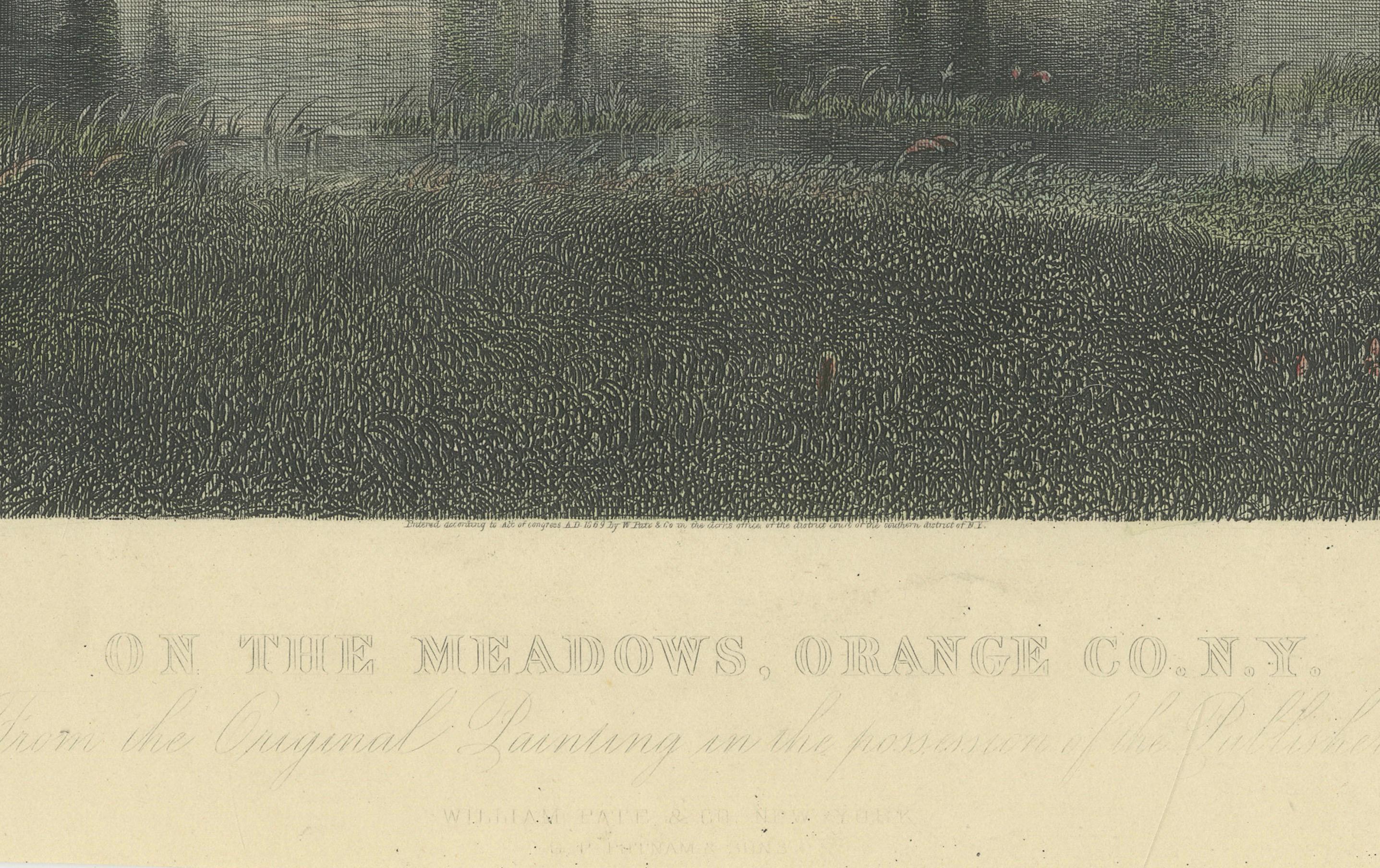 On the Meadows, Orange County, New York – Whittredge, American Landscape c1869
