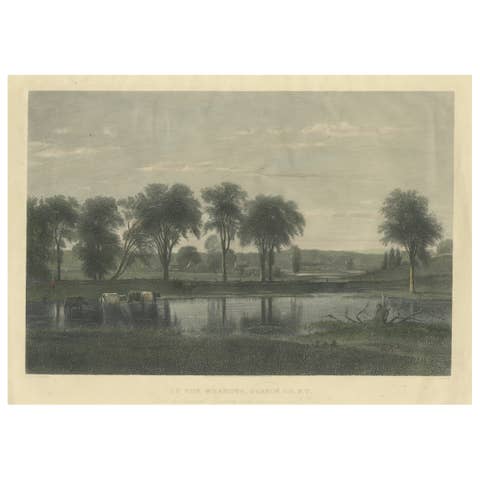On the Meadows, Orange County, New York – Whittredge, American Landscape c1869