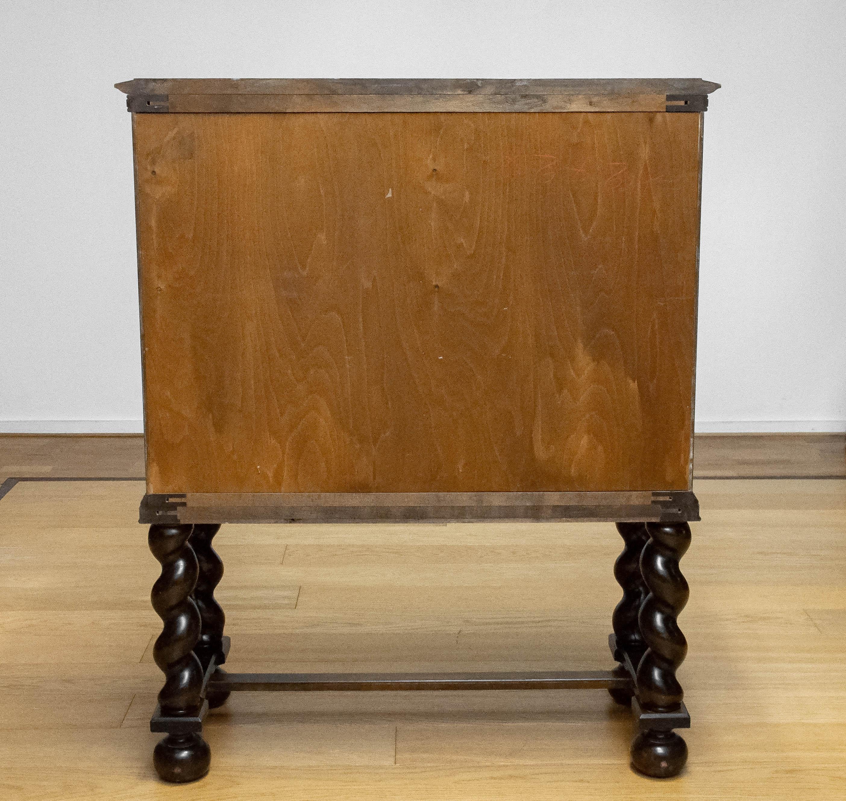 Dry-bar / Cabinet In The Style Of Axel Einar Hjorth For Nordiska Sweden 1940s For Sale 4