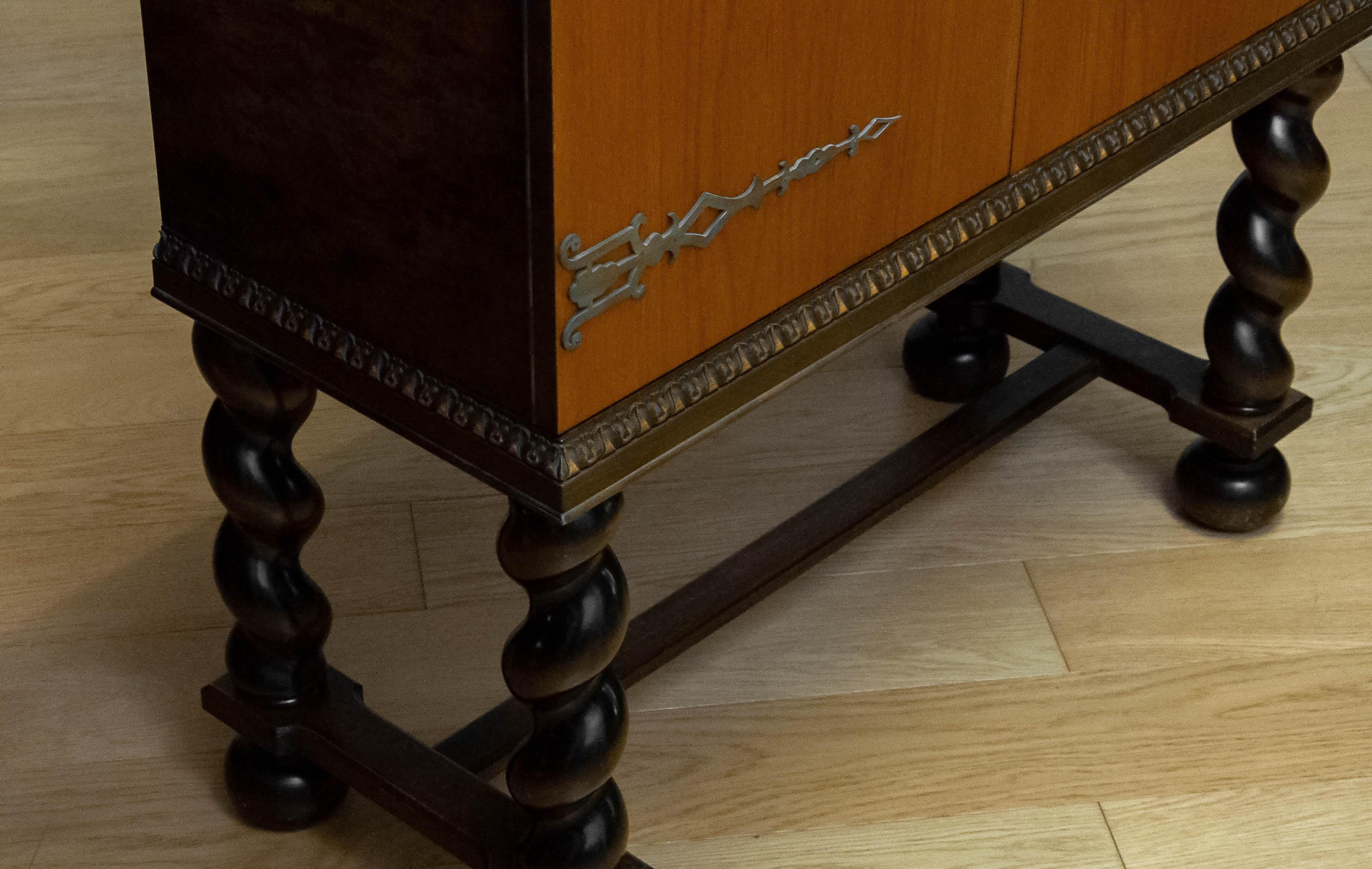 Dry-bar / Cabinet In The Style Of Axel Einar Hjorth For Nordiska Sweden 1940s For Sale 2