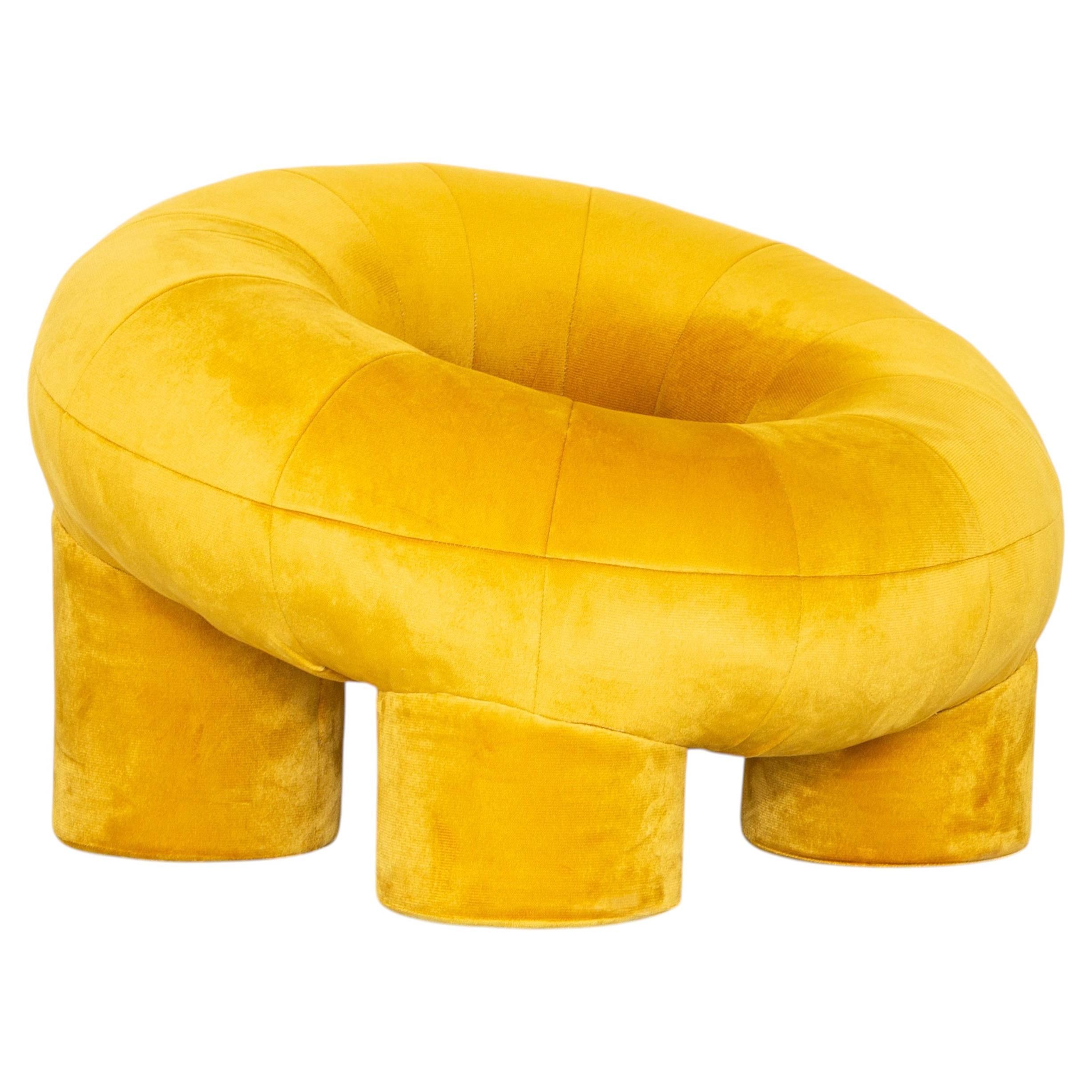 ONA 01 Sculptural Upholstered Lounge Chair by En Bruto