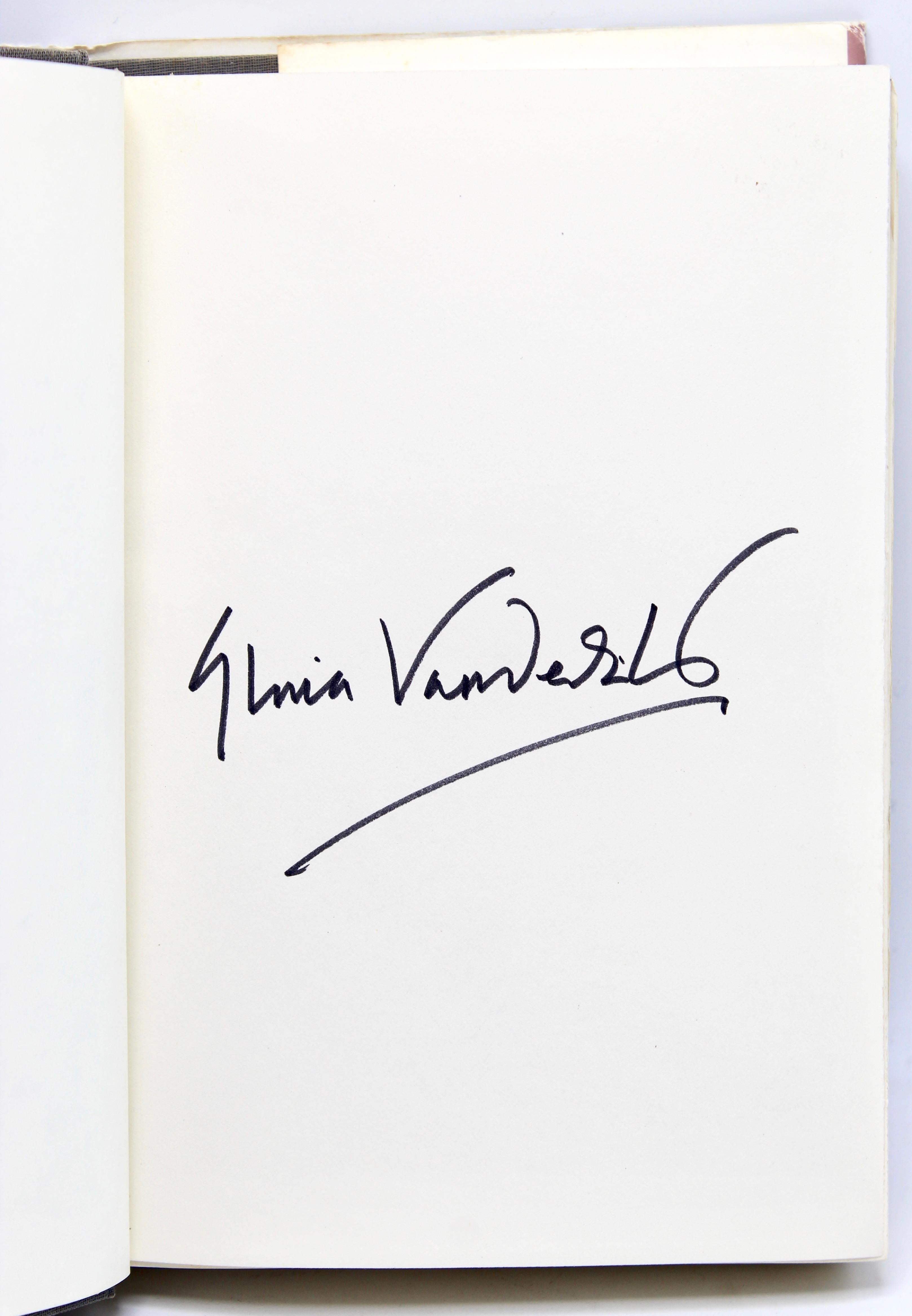 Vanderbilt, Gloria. Once Upon a Time: A True Story. New York: Alfred A. Knopf, 1985. First Edition, signed by Gloria Vanderbilt. Original Dust Jacket.

This is a first edition of Gloria Vanderbilt’s famous memoir, Once Upon a Time: A True Story.
