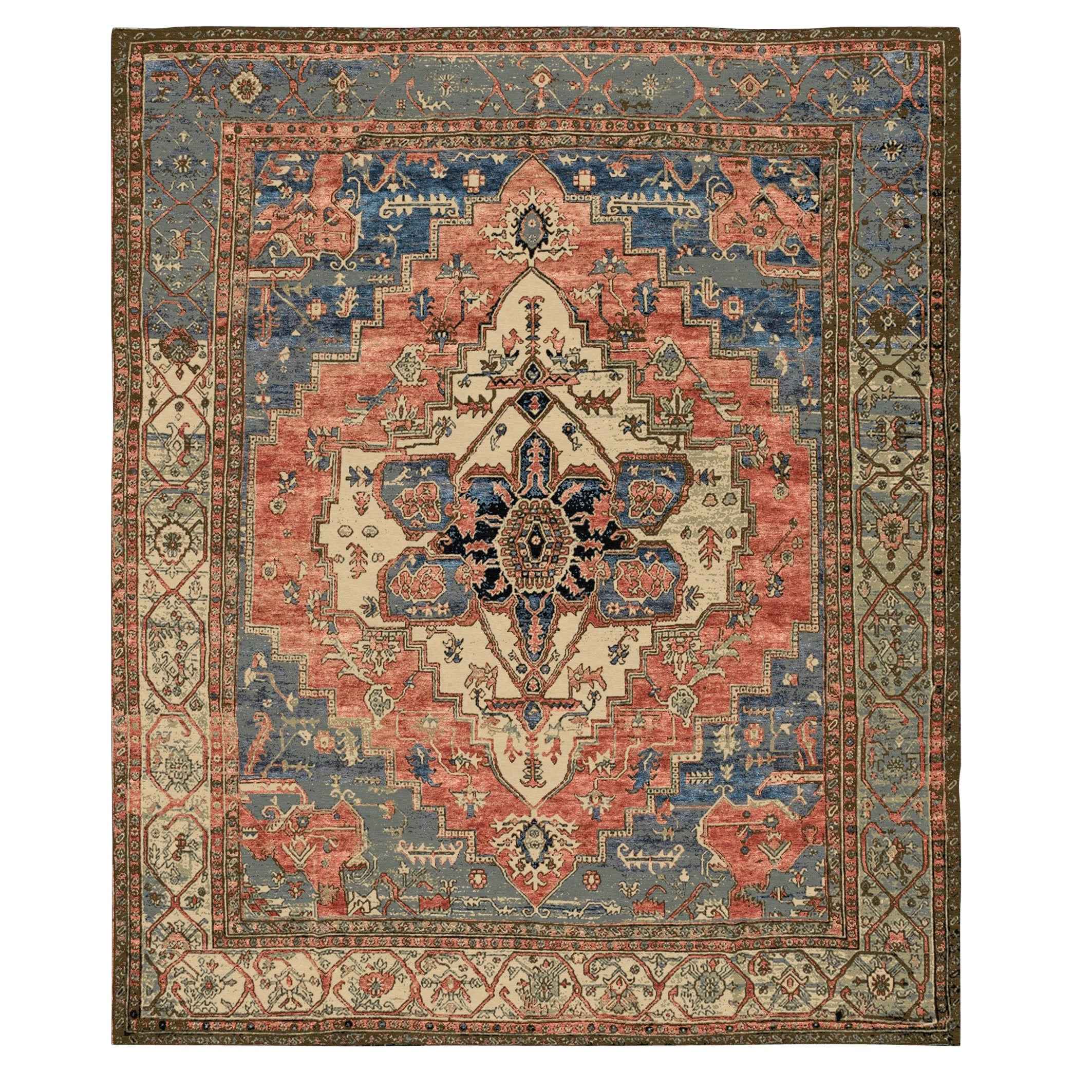 Once Upon a Time I Was a Heriz, Contemporary Rug in Silk von Djoharian Design
